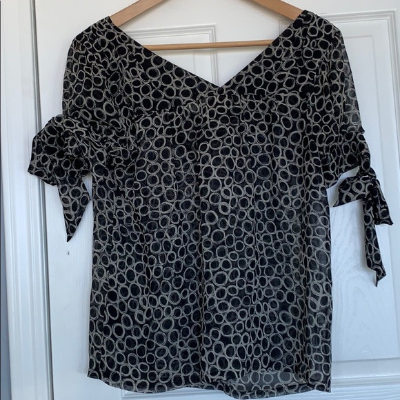 VTG silk Club Monaco blouse